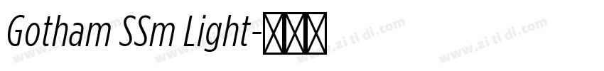 Gotham SSm Light字体转换